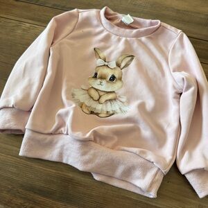 Pink Bunny Sweatshirt for Kids